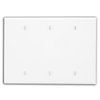 Leviton Wallplates 3 Gang Midsize Blank Wlplt White 80533-W